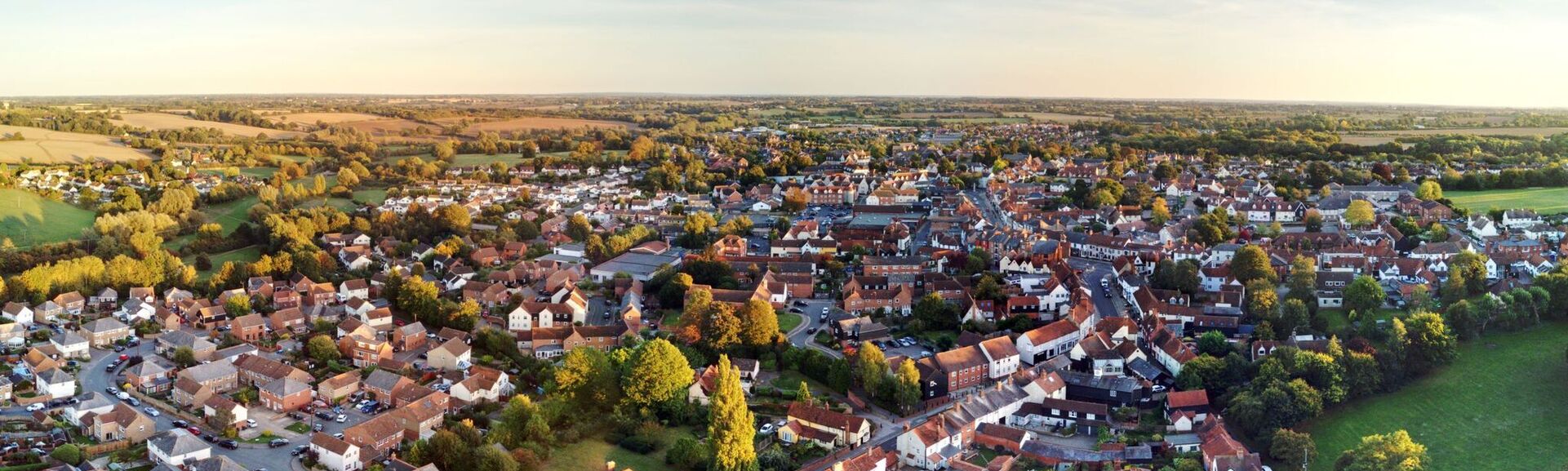 Aerial view of Essex - Great Dunmow