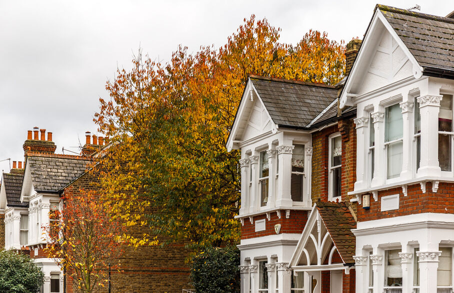 A house in autumn