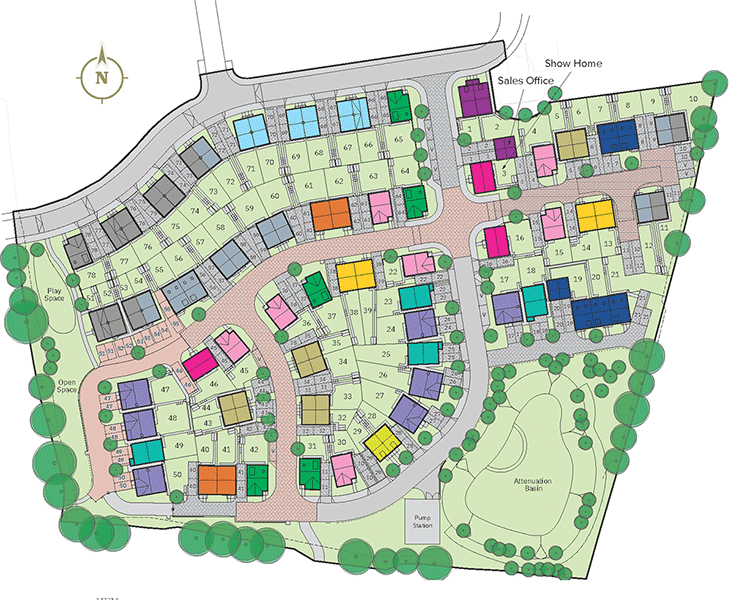 Coopers Grange site map